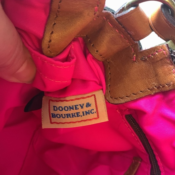 NWOT Dooney and Bourke Mini Nylon Pouchette Bag Khaki - Picture 9 of 11